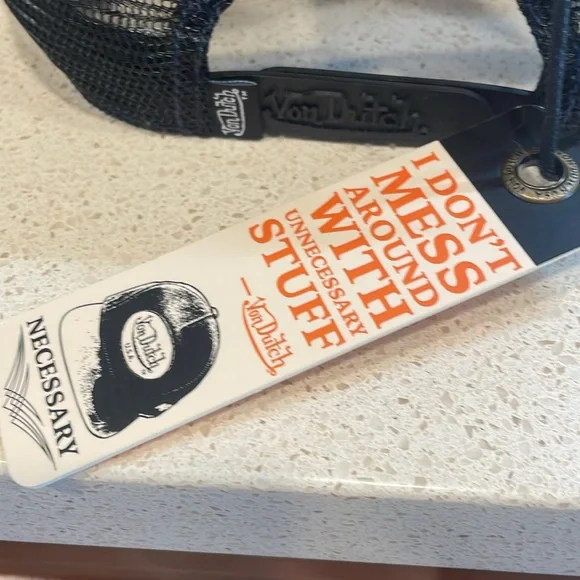 Von Dutch NWT Navy Canvas and Black Mesh Baseball Cap - Picture 4 of 6